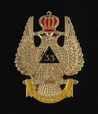 Scottish Rite 33rd Degree Eagle Pin - Wings Up (33EG-WU-2) LARGE