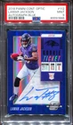 2018 Panini Contenders Optic Lamar Jackson RC Auto Rookie Ticket Blue #/15 PSA 9