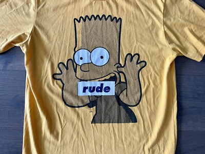 Simpsons X Conquest Bart Simpson “Rude” T-Shirt | eBay