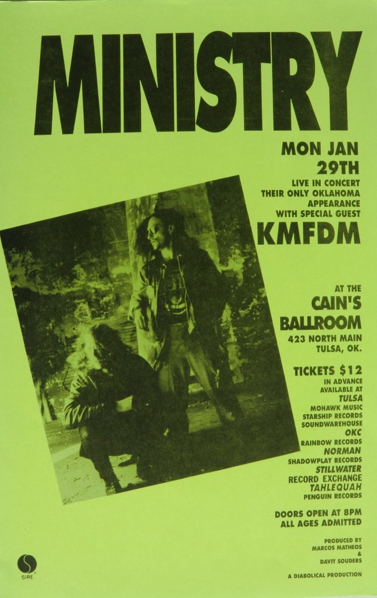 90s デッドストック MINISTRY 大判ポスター 90s デッドストック