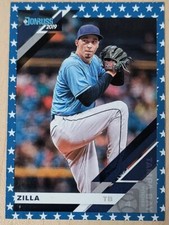 2019 Donruss Variations Independence Day #181 Blake Snell (Zilla) Tampa Bay Rays