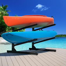 Heavy Duty Kayak Storage Rack - Freestanding for Kayaks, Canoes  Boards