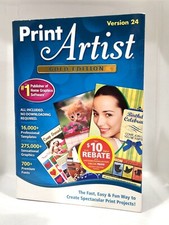 2011 PRINT ARTIST GOLD EDITION PC Computer Home Graphics Software Version 24