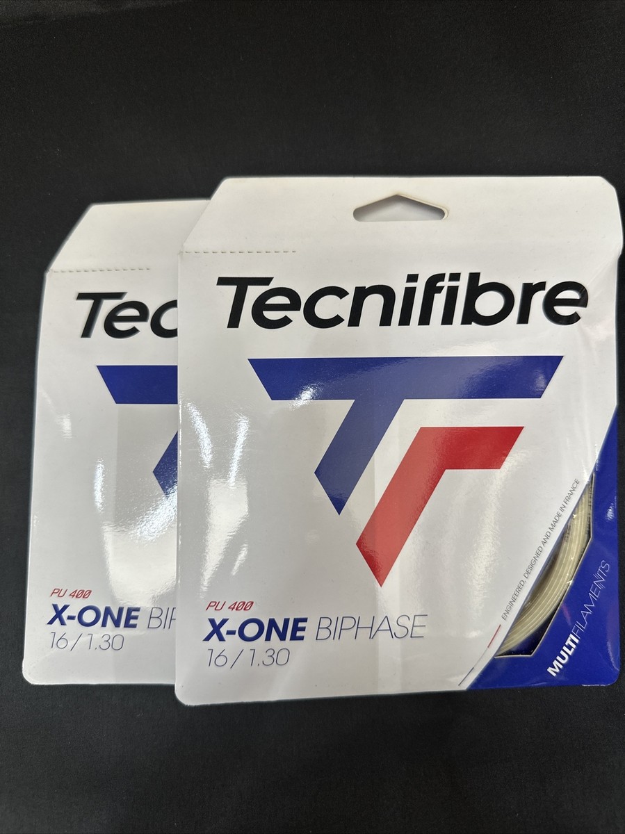 Tecnifibre X-One Biphase 16 Gauge 1.30mm Tennis String NEW Tecnifibre X-One Biphase 16 Gauge 1.30mm Tennis String NEW