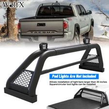 Roll Sport Bar Chase Rack Bed Bar Heavy Duty Steel For 2005-2024 Toyota Tacoma