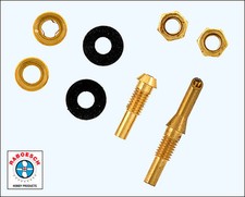 Staurohr Set für Wasserkühlung, Kühlwasser Ein-/-auslassstutzen Messing v.Krick