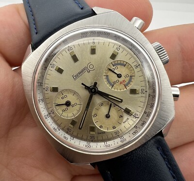 EBERHARD & CO  CHRONOGRAPH MANUAL VALJUOX  72 REF 29500-68  MEN'S WATCH 37 mm.