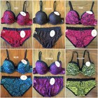 LEOPARD LACE LINGERIE SET B & C CUP Women's Animal Print Bra & Panties Set B735