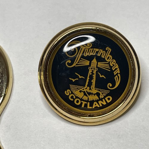 Vintage Turnberry Scotland Golf Course Golf Ball Marker Set F7 - Picture 3 of 5