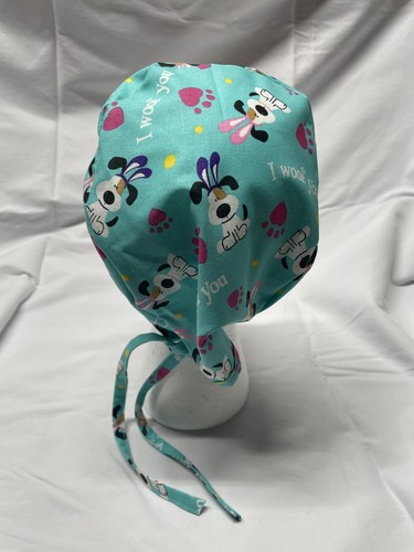 I WOOF YOU: Handmade 100% Cotton Scrub Cap - FREE SHIP & Discounts! - Picture 3 of 6