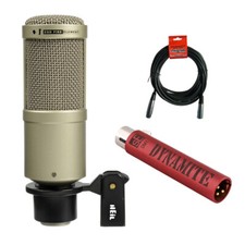 Heil Sound PR40 Dynamic Studio Microphone w/ Variable-D, Dynamite Preamp Cable