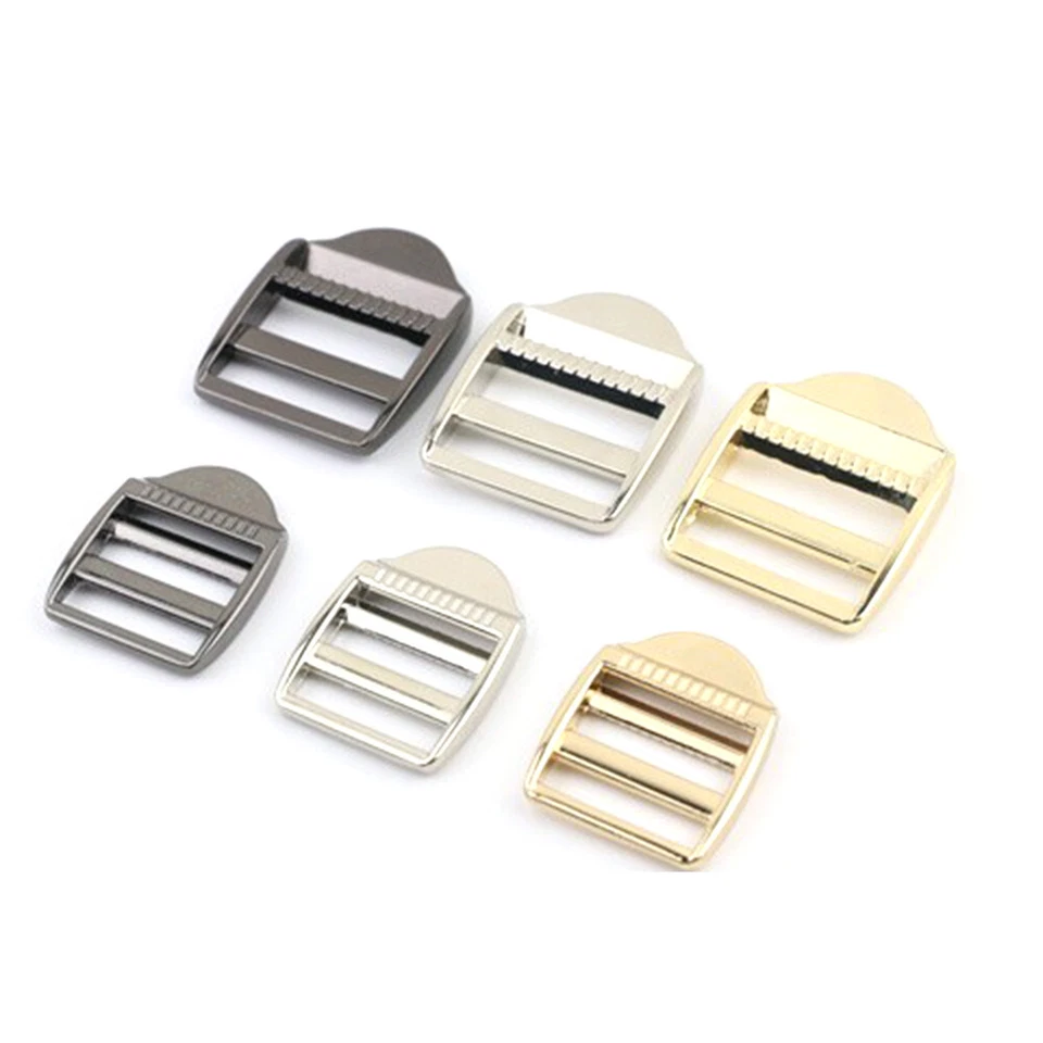 Metal Ladder Lock Backpack Slide Buckle Webbing Fastener Adjuster 20mm 25mm - Image 3 of 4