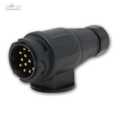 Kfz Anhänger Stecker, 13-polig, neu lang, 12/24V, für Auto-Anhängerkupplung
