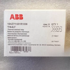 ABB thermal overload relay T16 series T16-1.0/1.3/1.7/2.3/3.1/4.2/5.7/7.6/10/13 
