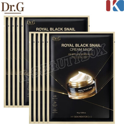 DR.G Royal Black Snail Cream Mask 16g Snail Mask Sheets Lifting Mask K-Beauty