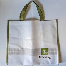 Panera Bread Catering Tote 21 x 12 x18 VERY LARGE Reusable Grocery Shopping Bag