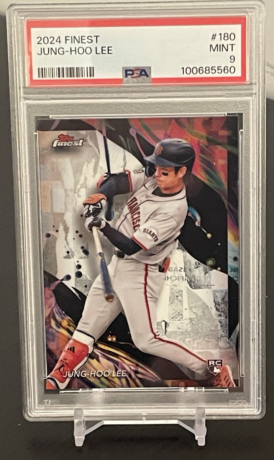 2024 Topps Finest - Uncommon #180 Jung-Hoo Lee PSA 9