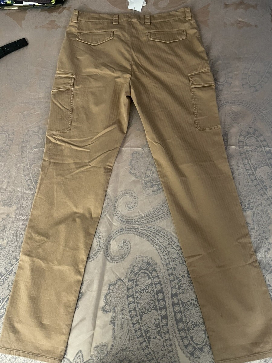Brunello Cucinelli／Aviator Trousers Wide chalk stripe trousers for Man in Panama | Brunello