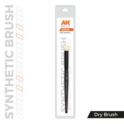 Dry Large Synthetic Brush AK Interactive AKB025 Hobby Tool