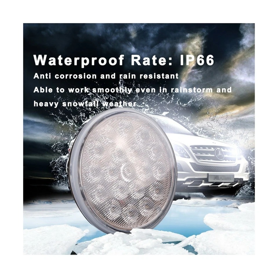 PAR36 LED Xenon White 6000K Multipurpose Tractor Flood Lights Waterproof Bright - Image 3 of 4