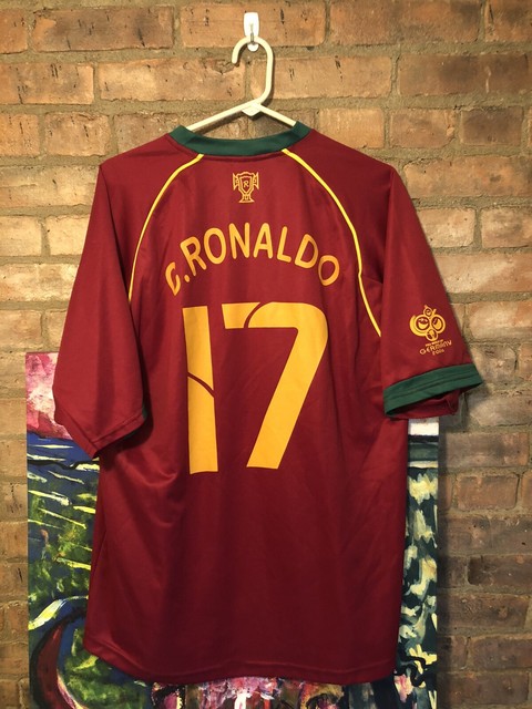 RARE Riviera FIFA Cristiano Ronaldo #17 Portugal Jersey 2006 World Cup Sz XL | eBay