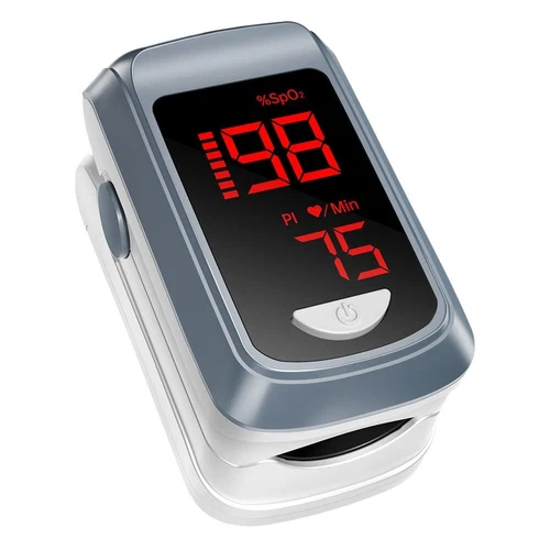 Pulse Oximeter Fingertip Blood Oxygen SpO2 Saturation Monitor Heartbeat Monitor - Picture 3 of 8