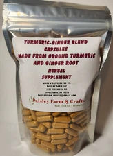 Turmeric Peppercorn Ginger Blend Capsules - Non GMO - MADE FRESH ON DEMAND!