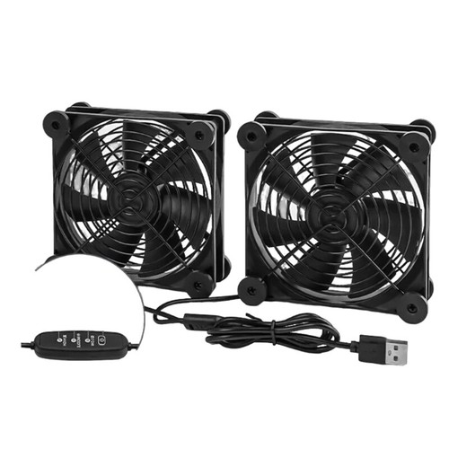 120mm USB Cooling Fan with Switches for Home Office Electronic Device - Afbeelding 9 van 14