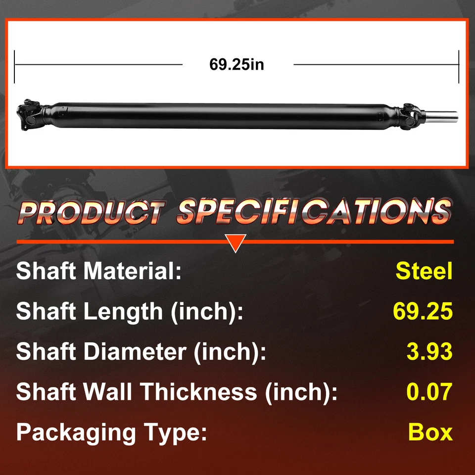 Rear Driveshaft Assembly for Dodge Ram Dakota Mitsubishi Raider 4WD 936-010 New - Image 4 of 4