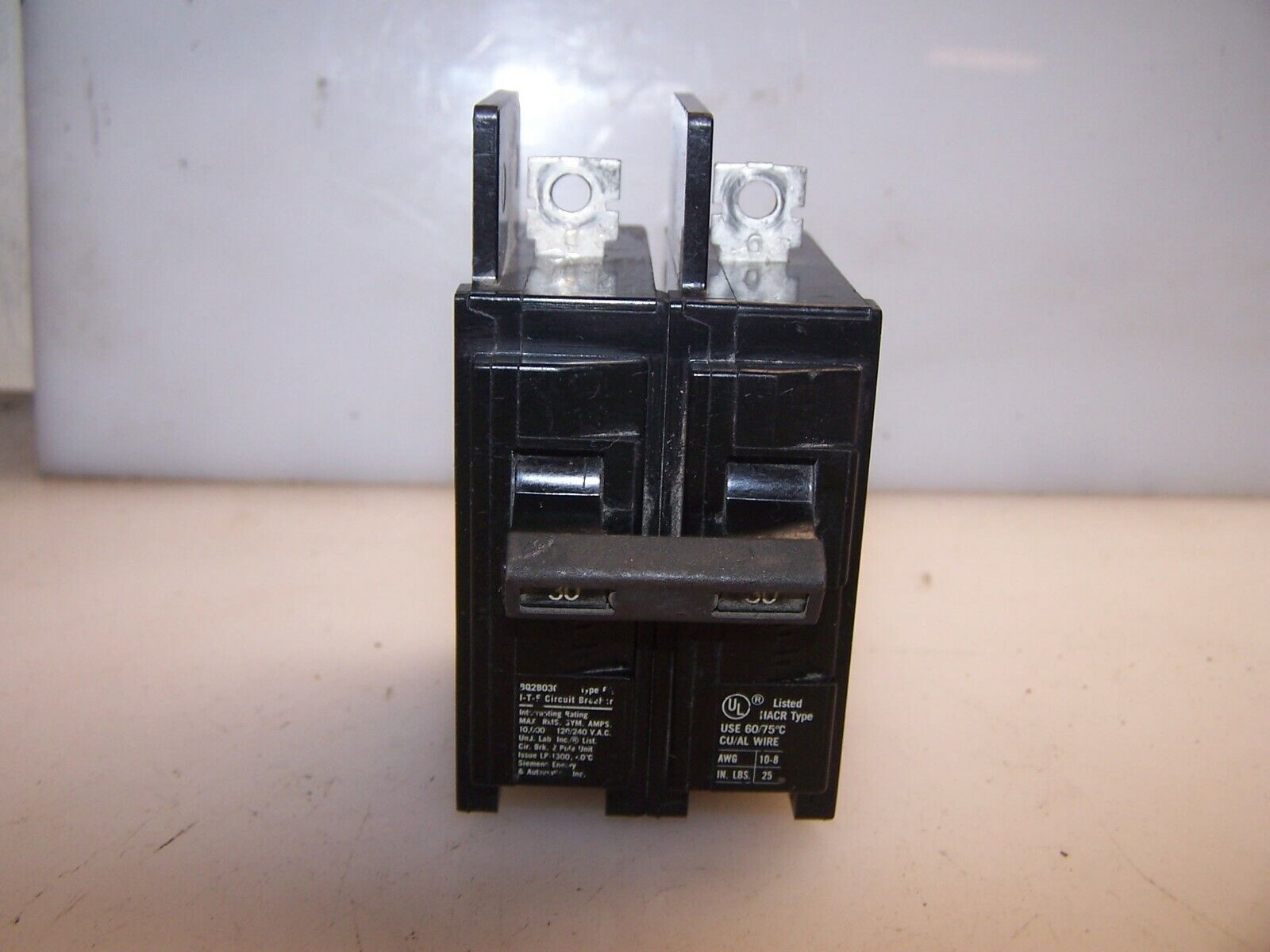 Used ITE BQ2B030 30 amp 2 pole circuit breaker bolt on 120/240 volt