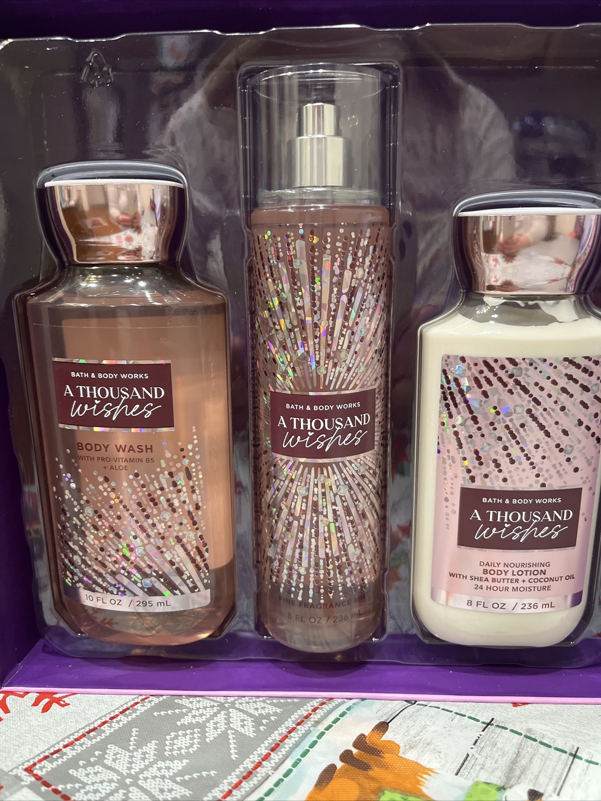 Bath & Body Works A THOUSAND WISHES 🌠 Trio GIFT SET BOX Lotion Mist Shower Gel