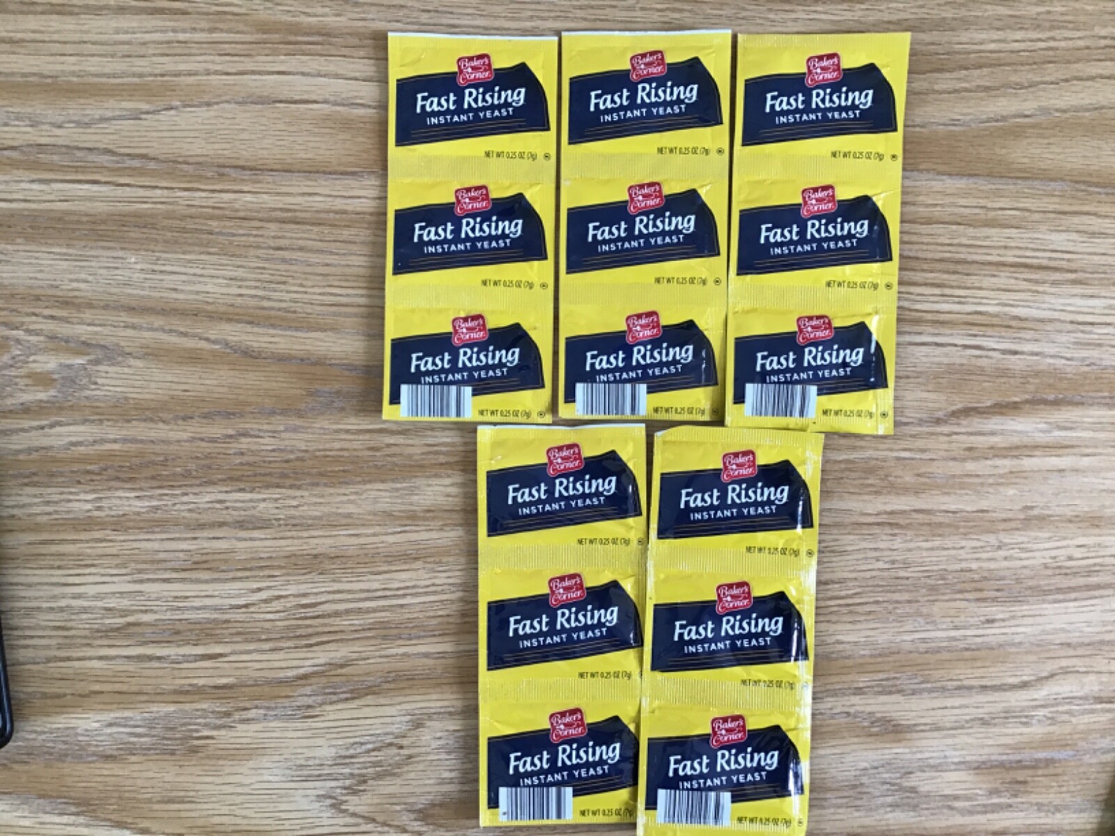 Yeast Packets Lot of 5 Packets (3 Pouches in each Packet) FAST RISING ...