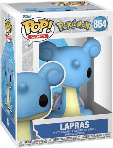 Funko POP! Pokemon LAPRAS #864 Anime Games NEW +Protector Near Mint