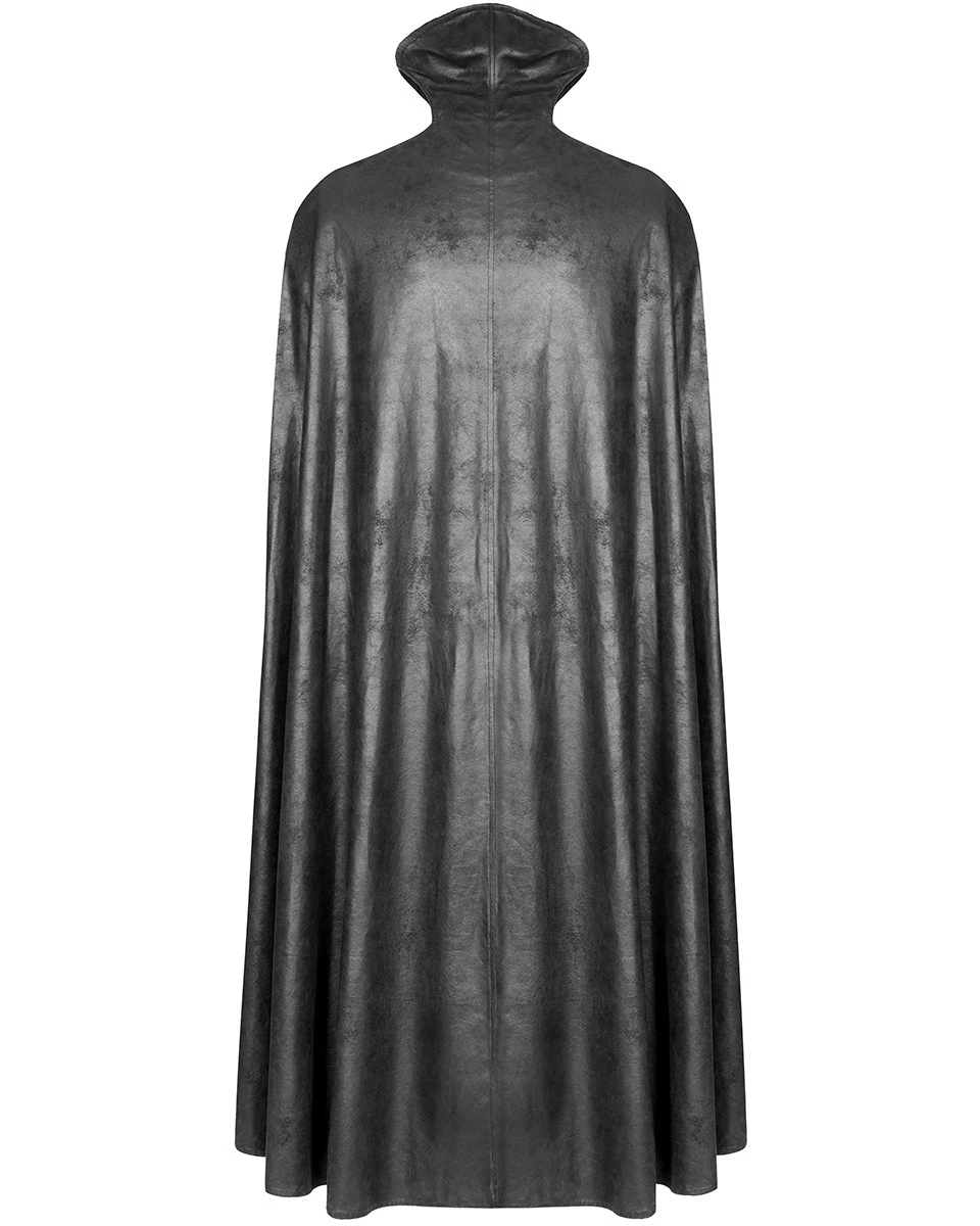 Punk Rave Para Hombres Capa Gótica Abrigo Chaqueta Larga Negro Terciopelo Steampunk Vampiro Capa