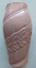 Vintage Red Wing Pottery Vase Speckled Pink Leaves Vine