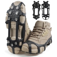 Crampons Ice Cleats for Shoes and Boots Traction Snow Cleats with 9 Studs Sno...