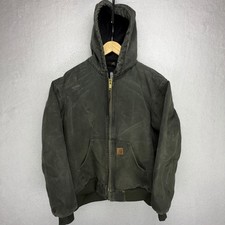 Carhartt Active Jacket Quilt Lined Mens Medium J130 MOS Moss Green
