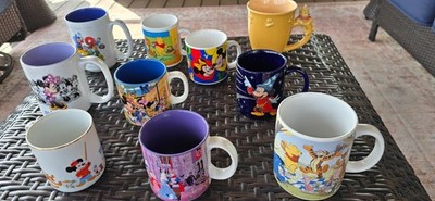 Vintage Disney Coffee Mugs - Mickey, Minnie, Winnie the Pooh, Lion King, Aladdin