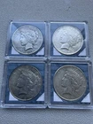 $1 Peace Silver Dollars Lot of 4