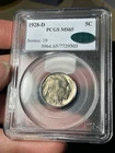 1928-D PCGS MS65 CAC Buffalo Nickel Old Blue Holder