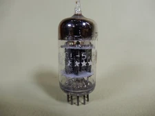GE 5 Star Black Plate Triple Mica 5751 Vacuum Tube Tested Strong 83/91% Gm