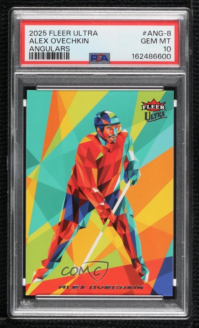 2025-26 Upper Deck Fleer Ultra Angulars Alex Ovechkin #ANG-8 PSA 10 GEM MT view 1