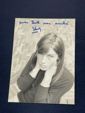 Photo Cartonnée Dédicacée Autograph Françoise Hardy
