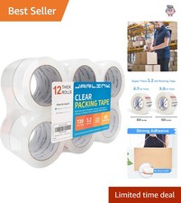 Versatile Heavy Duty Packing Tape - 12 Rolls, 2160 Feet for All Packaging Needs
