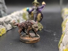 Well painted wolf/animal companion dnd fantasy miniature