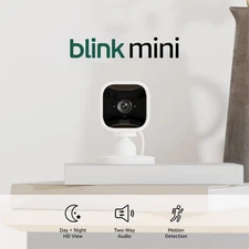 Mini - Compact Indoor Plug-In Smart Security Camera, 1080P HD Video, Night Visio