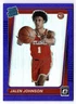 2021-22 Donruss Optic #181 Jalen Johnson Purple RC EX-NRMT