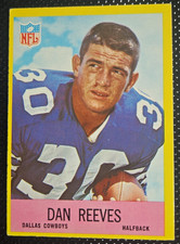 Philadelphia 1967 Dan Reeves Dallas Cowboys Rookie Football Card #58. rookie card picture