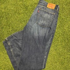 Levi's 505 Straight Leg Jeans   Dark Wash