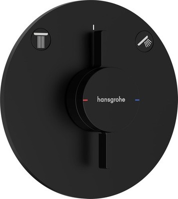 Hansgrohe 75418670 DuoTurn S Mischbatterie Unterputz, 2 Funktionen, schwarz